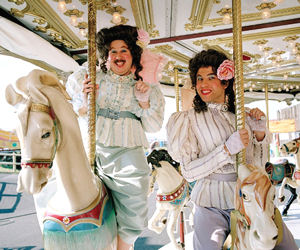 gay men on a merry-go-round