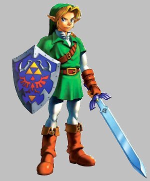 Link artwork from Ocarina of Time